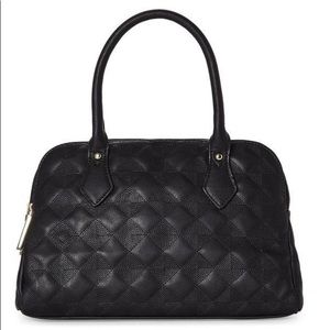 Black Diamond Double Strap Handbag